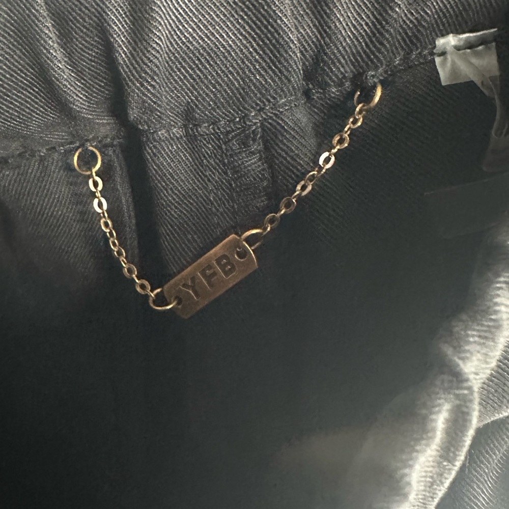 YOUNG, FABULOUS & BROKE / Black Modern Joggers / Small / New With Tags / Boho - Picture 11 of 13